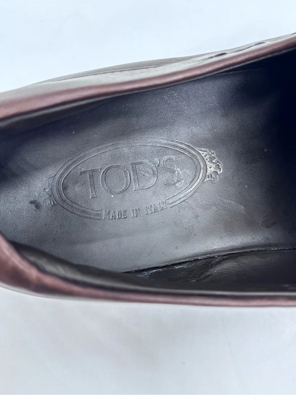 Tod's Men's Quinn Dark Brown Leather Penny Loafers size 9.5